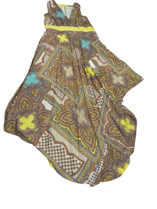 ANTONIO MELANI Dresses & Skirts - NWT ANTONIO MELANI Bohemian Paisley Maxi Dress in Yellow, Brown & Turquoise